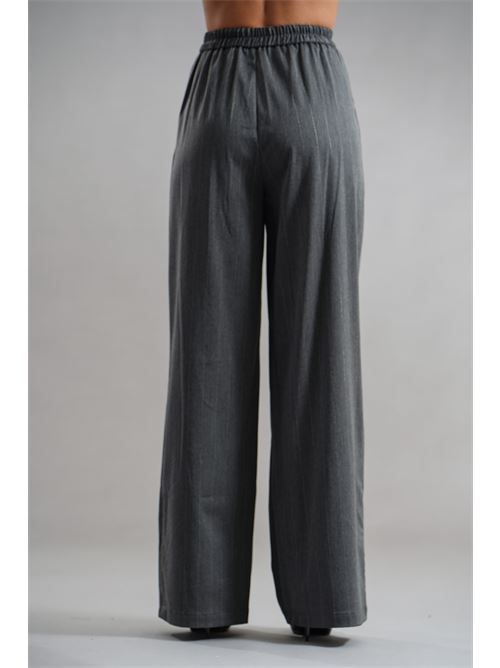 Pantalone gessato in lurex Twenty Fourhaitch | NORMA PANTSGRIGIO LUREX